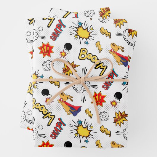 kinder superheld inpakpapier vel (In situ)