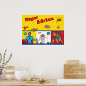Kinder superheld poster (Keuken)