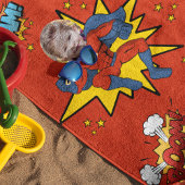 Kinder superheld Thed Beach Towel Strandlaken