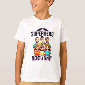 Kinder superhelden microtie t-shirt (Voorkant)