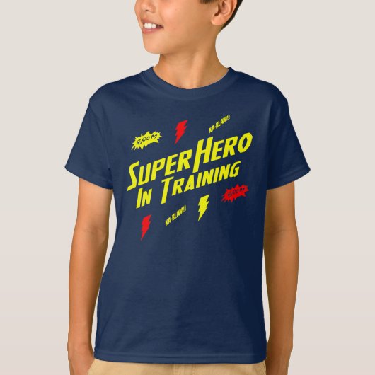 Kinder superheli in training T-Shirt - aanpasbaar (Voorkant)
