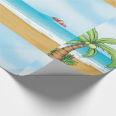 Kinder Surfen Tropisch Strand Fun Zomer Oceaan Cadeaupapier