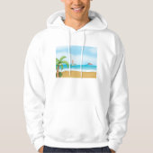 Kinder Surfen Tropisch Strand Fun Zomer Oceaan Hoodie (Voorkant)