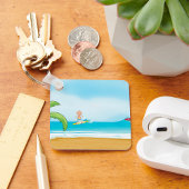 Kinder Surfen Tropisch Strand Fun Zomer Oceaan Sleutelhanger