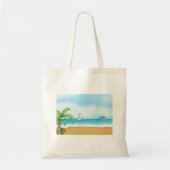 Kinder Surfen Tropisch Strand Fun Zomer Oceaan Tote Bag (Voorkant)