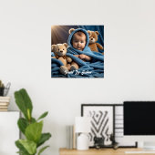 Kinder Sweet 1 Foto Aangepast Poster (Thuiskantoor)