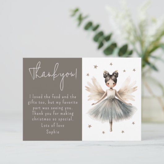 Kinder Sweet Ballerina Bedankkaart (Staand voorkant)