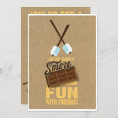 Kinder Sweet Birthday Bonfire Smores Kaart (Voorkant / Achterkant)