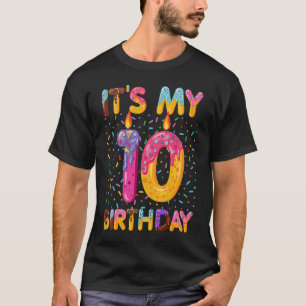 Kinder Sweet Donut Het is mijn tiende verjaardag 1 T-shirt