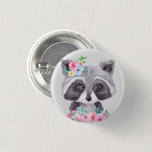 Kinder Sweet Racoon Button (Voorkant /achterkant)