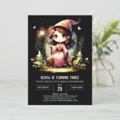 Kinder Sweet Wizard verjaardag Kaart (Staand voorkant)