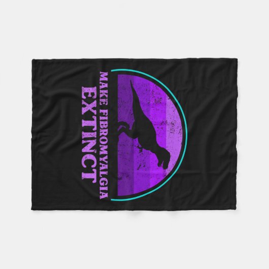 Kinder T Rex Dino maken fibromyalgie uitgestorven  Fleece Deken (Voorkant (Horizontaal))