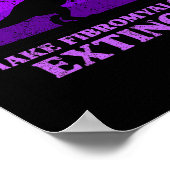 Kinder T Rex Dino maken fibromyalgie uitgestorven Poster (Hoek)