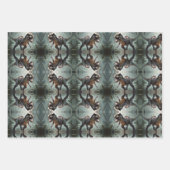 Kinder T-Rex loopt door oerwoud Inpakpapier Vel (Voorkant 2)