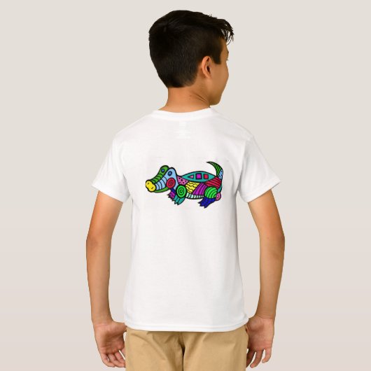 Kinder t-shirt Alligator (Achterkant volledig)
