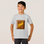 Kinder T-Shirt Ash CHOCOLAT TENNIS (Voorkant volledig)