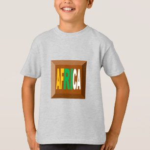 Kinder T-Shirt ash DESIGN CHOCO AFRIKA