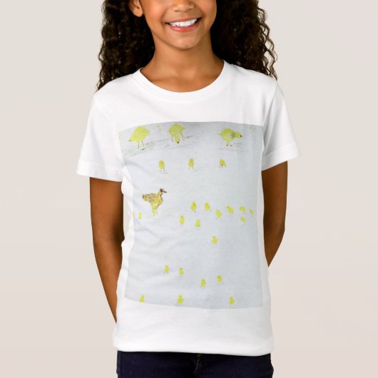 Kinder T-Shirt, Baby Chicks design. T-shirt (Voorkant)