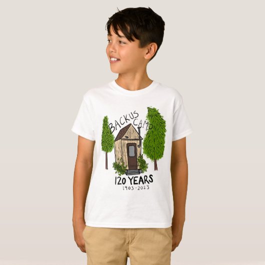 Kinder T-shirt Backus Camp (Voorkant volledig)