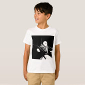 Kinder T-shirt - bids zwart en wit (Voorkant volledig)