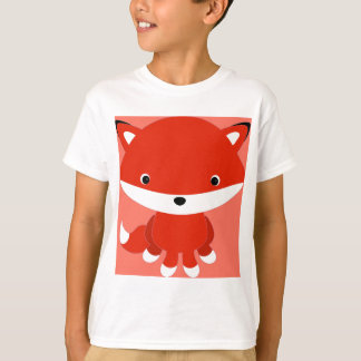 Kinder T Shirt Cute Cartoon Oranje Fox