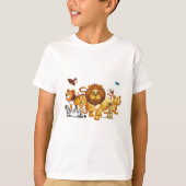 Kinder T-shirt Dierenvrienden (Voorkant)