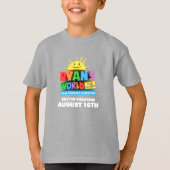 Kinder T-shirt (donkere kleuren) (Voorkant)
