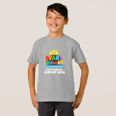 Kinder T-shirt (donkere kleuren) (Voorkant volledig)