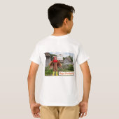 kinder t-shirt. Fijne Thanksgiving. Cheetah kalkoe T-shirt (Achterkant volledig)