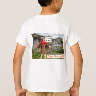 kinder t-shirt. Fijne Thanksgiving. Cheetah kalkoe T-shirt