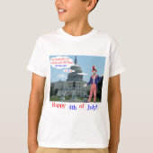 kinder t-shirt. Gelukkige 4e. rat/unclesam T-shirt (Voorkant)