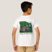 kinder t-shirt. Gelukkige St. Patrick's Day. Ierse T-shirt (Achterkant volledig)