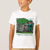 kinder t-shirt. Gelukkige St. Patrick's Day. Ierse T-shirt (Voorkant)