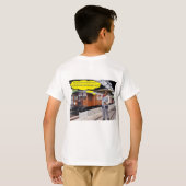 kinder t-shirt. Gelukkige Vaderdag. koe/dirigent T-shirt (Achterkant volledig)