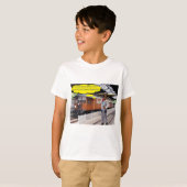 kinder t-shirt. Gelukkige Vaderdag. koe/dirigent T-shirt (Voorkant volledig)