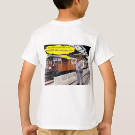 kinder t-shirt. Gelukkige Vaderdag. koe/dirigent T-shirt
