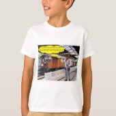 kinder t-shirt. Gelukkige Vaderdag. koe/dirigent T-shirt (Voorkant)