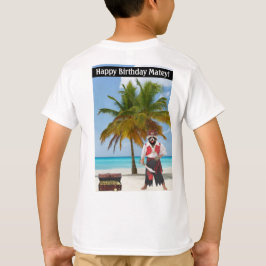 kinder t-shirt. Gelukkige Verjaardag Matey. wasbee T-shirt