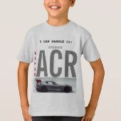 KINDER T-SHIRT GRAY KLEUR "DODGE VIPER THEME" (Voorkant)