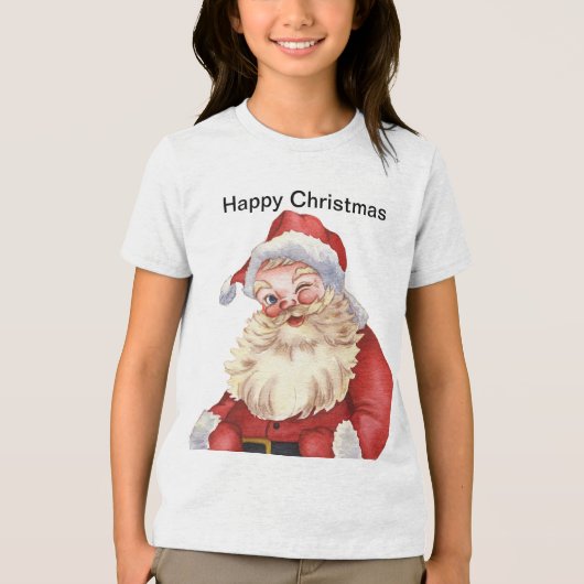 kinder T-shirt Happy Christmas (Voorkant)