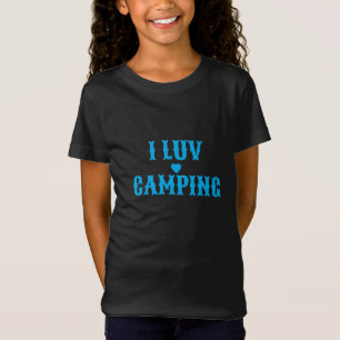 Kinder T-shirt I Luv Camping