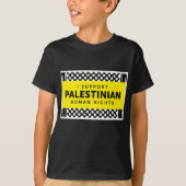 Kinder T-shirt "I Support Palestinian Rights" (Voorkant)