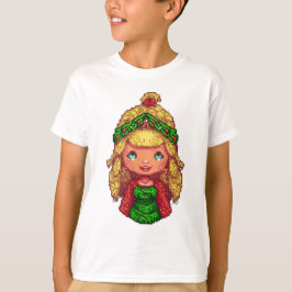 Kinder T-shirt Kerstmeisje