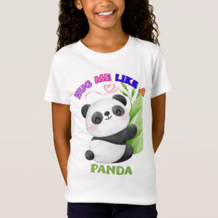 Kinder T-shirt – Knuffel me als een Panda 🐼