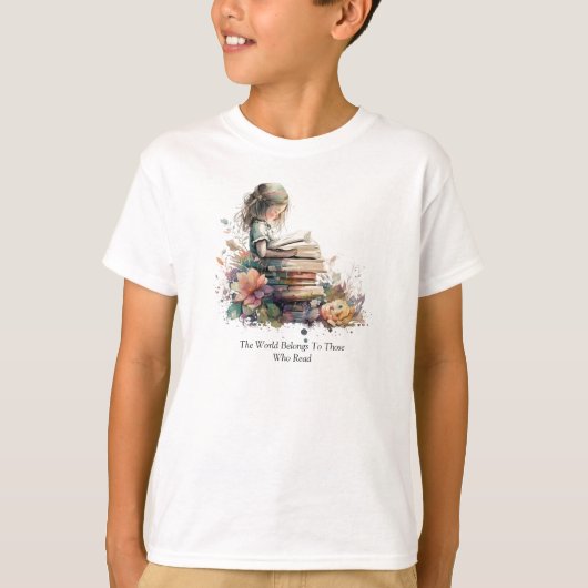 Kinder T-Shirt lezen (Voorkant)