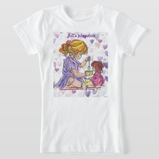 Kinder T-shirt Meisje en Babydoll (Laagn)