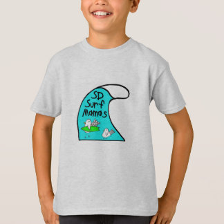 Kinder t-shirt met 3/4 lengte sleeve met golfslag 