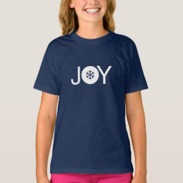 Kinder T-Shirt met blauw kerstfeest