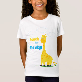 Kinder T-shirt met een leuk giraffe