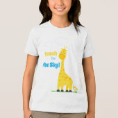 Kinder T-shirt met een leuk giraffe (Voorkant)